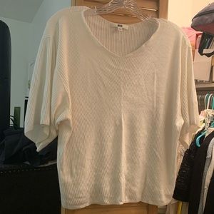 White Uniqlo Blouse